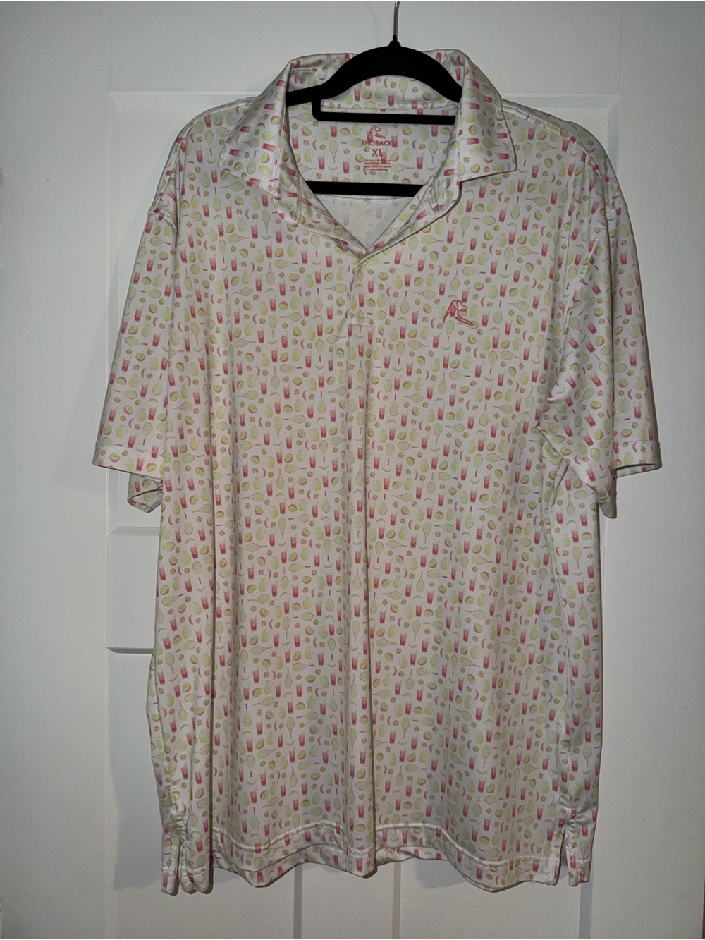 Rhoback Summer Tennis Themed Polo